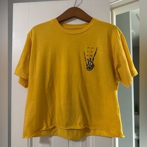 The Drive Clothing | “Live a Life You Won’t Regret” Yellow Crop Tee
